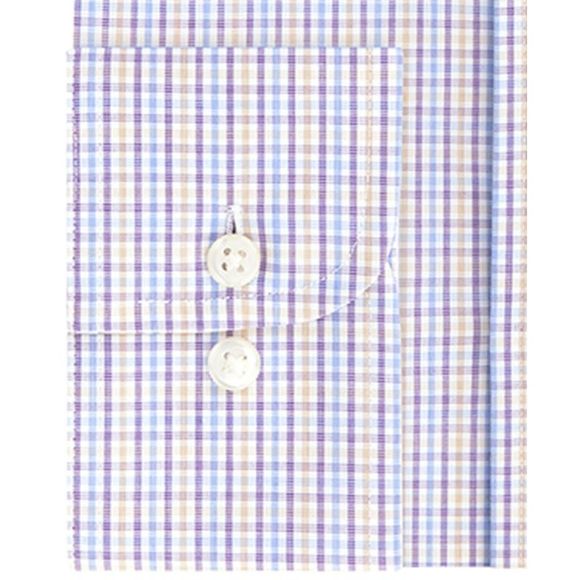 Eagle Men's Classic Fit Stretch Collar Dress Shirt Purple Size 18.5X34X35 - Picture 2 of 4
